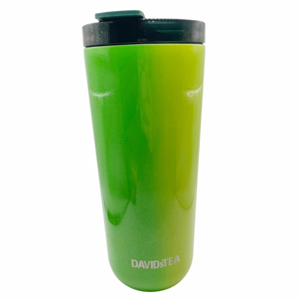 DAVIDsTEA Green Metallic Travel Mug